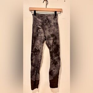 Lululemon Athletica Gray Tie-Dye Leggings